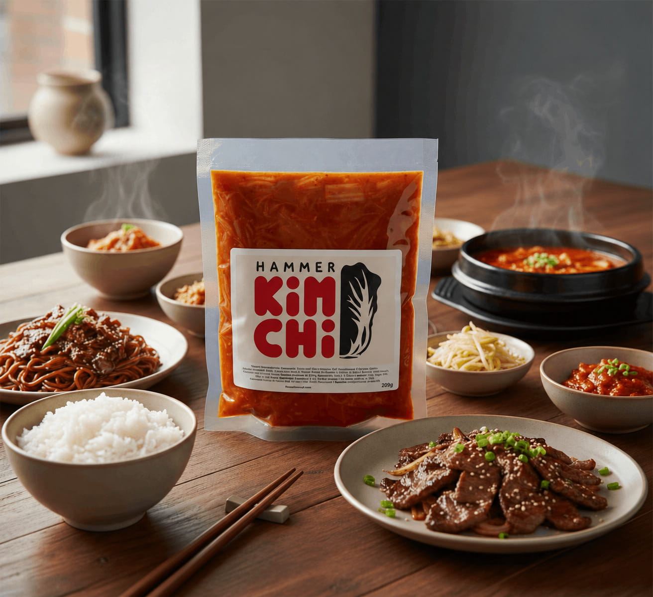 Frisches veganes Kimchi